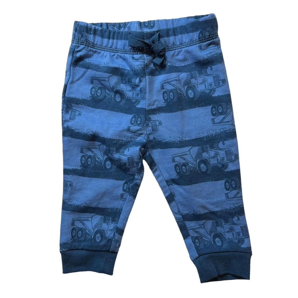 First Impressions Blue Dump Truck Sweatpants 3-6 Month New